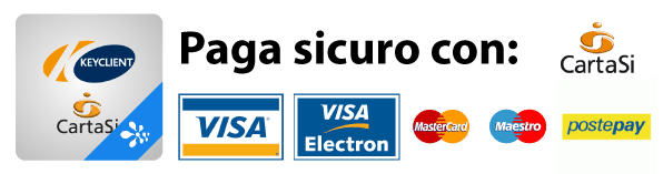 Paga sicuro con Visa Mastercard Maestro - Carta si - Keyclient